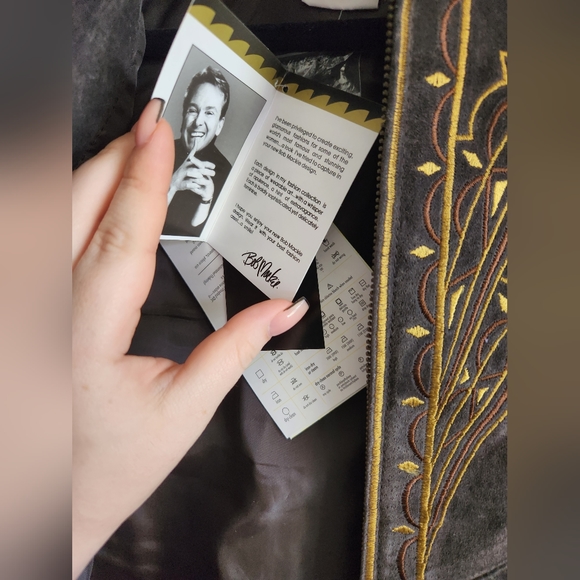 NWT BoB Mackie Zip Up Embroidered Jacket XS - Picture 6 of 7